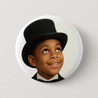 Little Stevie Always Looking Up Button