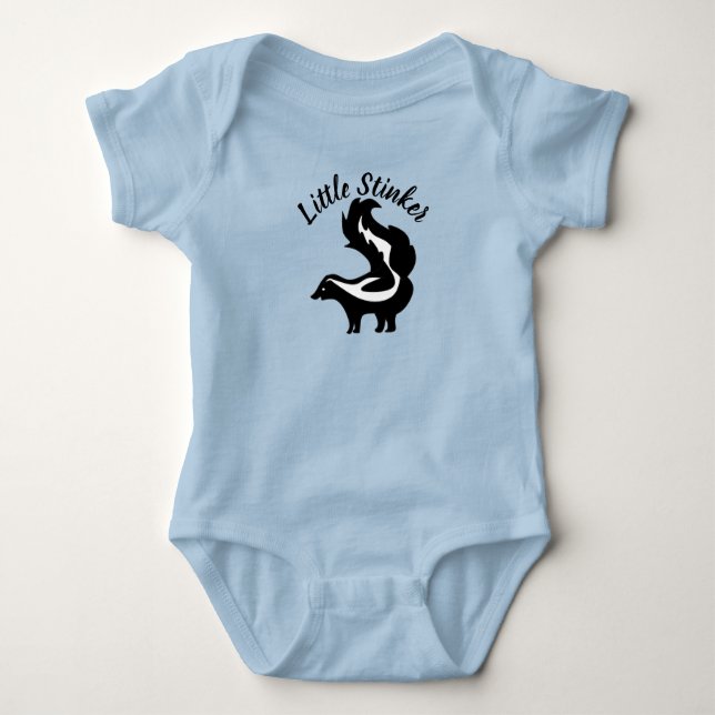 Little Stinker Cute Skunk  Baby Bodysuit (Front)