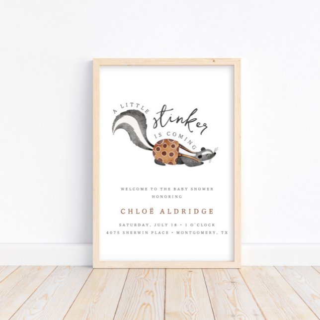 Little Stinker Woodland Animal Welcome Sign Poster (Creator Uploaded)