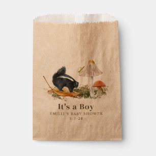 Little Stinker Woodland Skunk Boy Baby Shower Favour Bags