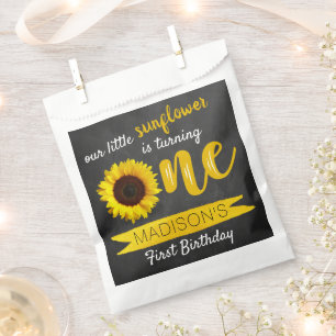 Little Sunflower 1st Birthday Party Favour Bags