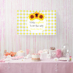 Little Sunflower Baby Shower Banner