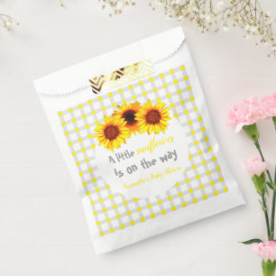 Little Sunflower Baby Shower Favour Bags