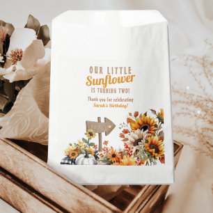 Little Sunflower Farm Fall Birthday Favour Bags