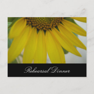 Little Sunflower Wedding Postcard
