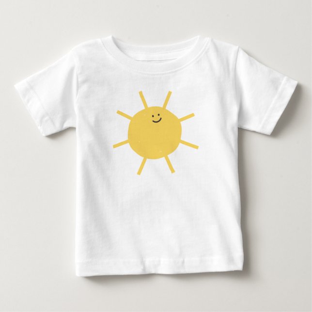 Little Sunshine 1st Trip Around The Sun Party Baby T-Shirt (Front)