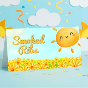 Little Sunshine - Baby Shower Food Label
