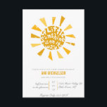Little Sunshine Baby Shower Invitation<br><div class="desc">little sunshine baby shower</div>