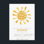 Little Sunshine Baby Shower Invitation<br><div class="desc">little sunshine baby shower</div>
