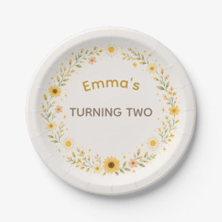 Little Sunshine Birthday Plates