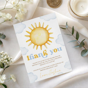 Little Sunshine Birthday Thank You Card