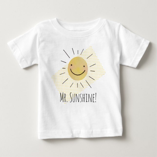 Little Sunshine Custom Baby Jersey T-Shirt (Front)