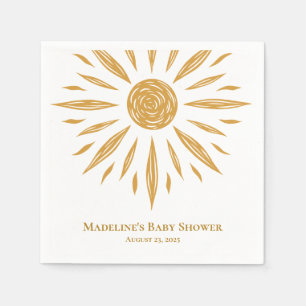 Little Sunshine Custom Baby Shower Napkin