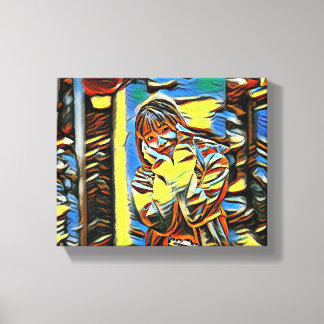 "Little Sunshine in Yellow" Canvas Print