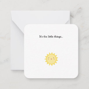 Little Sunshine Mini Thank You Note Card