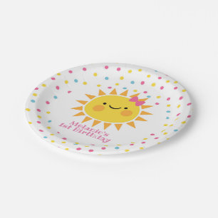 Little Sunshine Paper Plate
