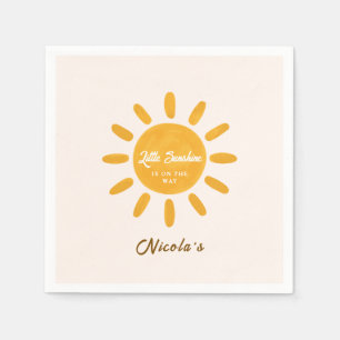 Little sunshine Sunny baby shower napkins
