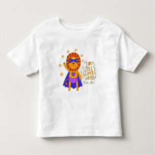 Little Super Hero, Cute Caped Lion Toddler T-Shirt