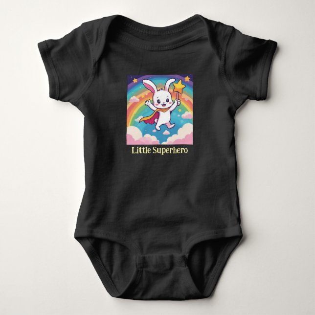 Little Superhero Baby Bodysuit (Front)