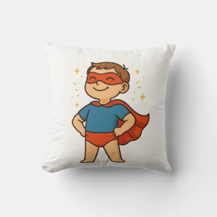 Little Superheroes – Cute Boy & Girl Hero Cartoon  Cushion