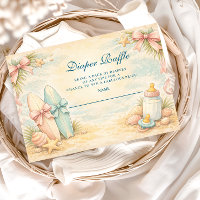 Little Surfer Baby Shower Diapper Raffle