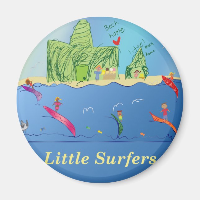 Little Surfers Magnet (Front)