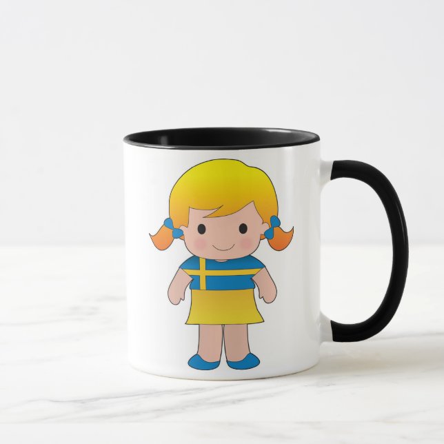 Little Swedish Girl Mug (Right)