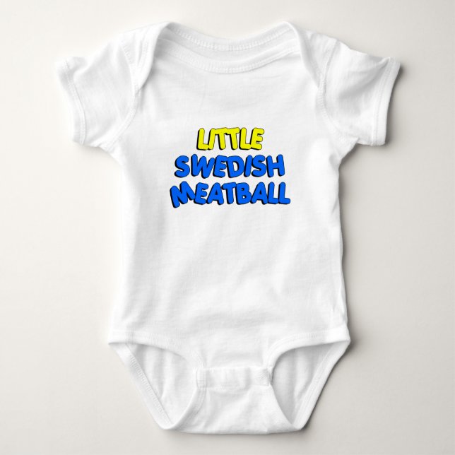 Little Swedish Meatball Baby Bodysuit (Front)