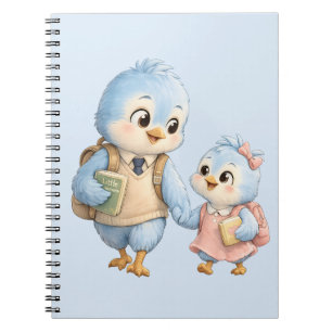Little Sweet Blue Bird Brother Notebook