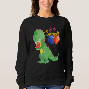 Little Sweet Dinosaur With Lemonade Refreshment Fo Sweatshirt