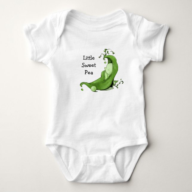 Little Sweet Pea Infant's T-Shirt Baby Bodysuit (Front)