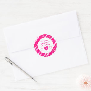 Little Sweetheart 1st Birthday Classic Round Sticker