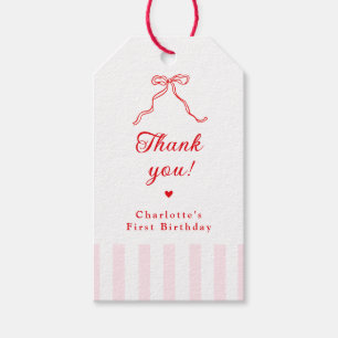 Little Sweetheart 1st Birthday Gift Tags