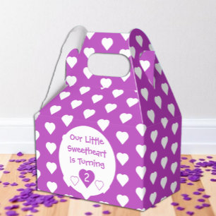 Little Sweetheart 2nd Birthday Favour Box