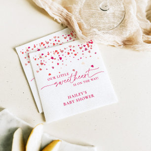 Little Sweetheart Baby Shower, Baby Shower  Napkin