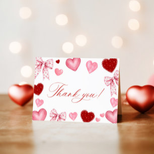 Little Sweetheart Baby Shower, Baby Shower  Thank You Card