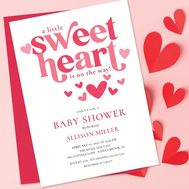 Little Sweetheart Baby Shower Invitation (Creator Uploaded)