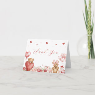 Little Sweetheart Baby Shower Thank You Card