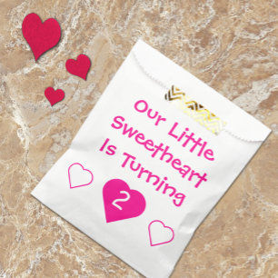 Little Sweetheart Birthday Favour Bags