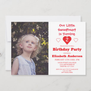 Little Sweetheart Birthday Invitation