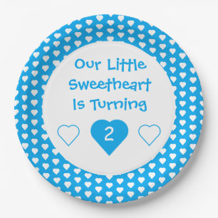 Little Sweetheart Birthday Paper Plate