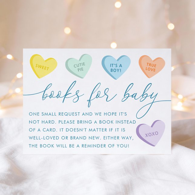 Little Sweetheart Candy Hearts Books for Baby Enclosure Card (Creator Uploaded)
