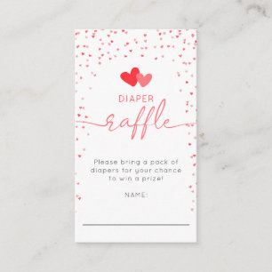 Little Sweetheart Diaper Raffle Enclosure Card