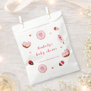 Little Sweetheart Doughnuts Valentines Baby Shower Favour Bags