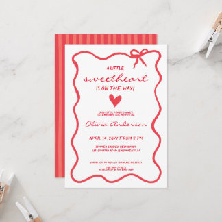 Little Sweetheart fancy Baby Shower Invitation