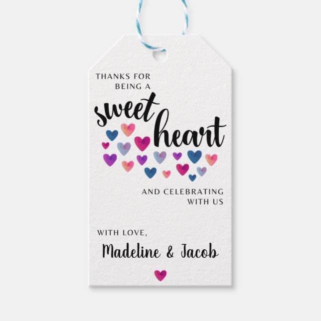 Little Sweetheart Favour Tag (Front)