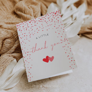 Little Sweetheart Folded Thank You Card