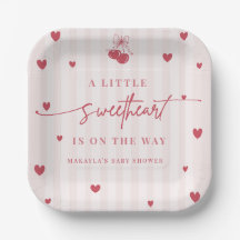 Little Sweetheart Is On The Way Girl Baby Shower 