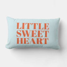 Little Sweetheart Modern Pastel Blue Typographic