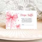 Little Sweetheart Pink Bow Diaper Raffle